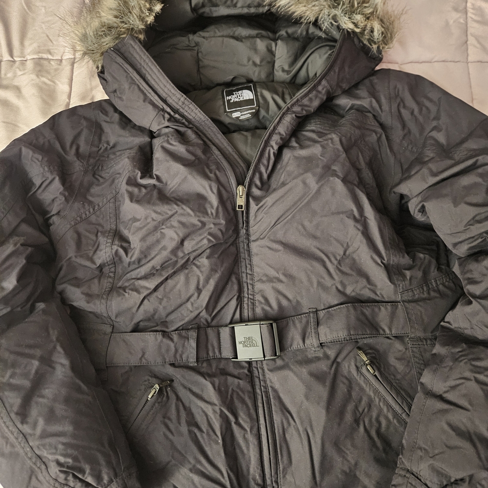 The North Face Womens Black Hooded Puffer Jacket